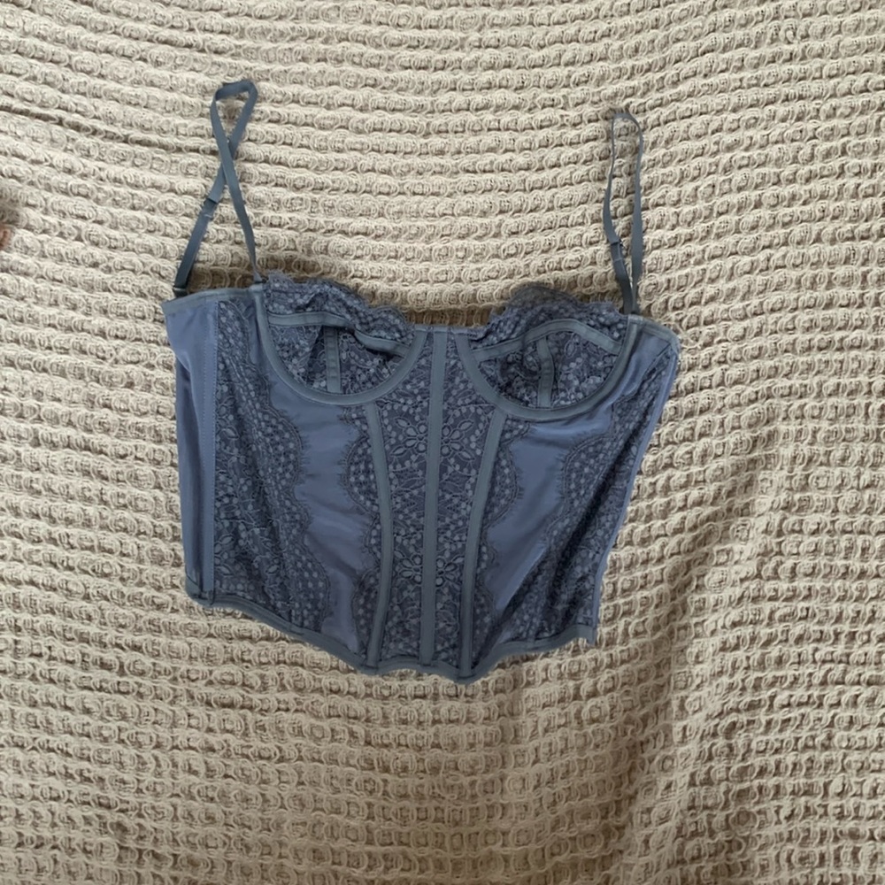 Blue urban outfitters corset top